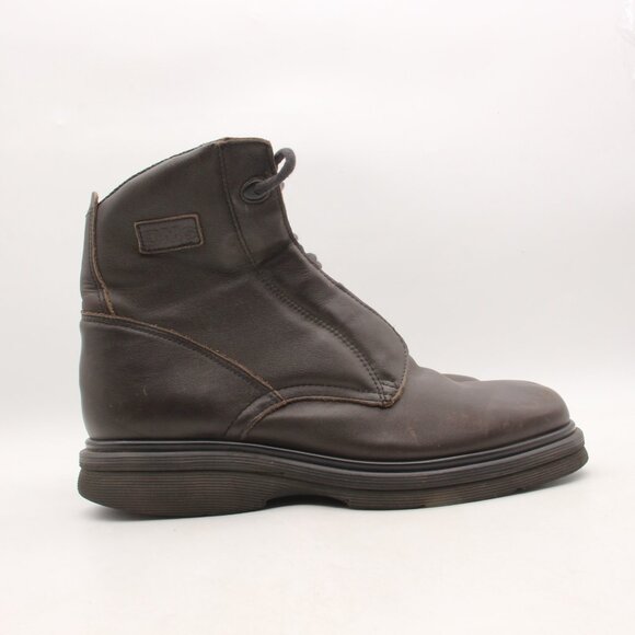 Vintage Doc Dr. Martens Men\'s UK 10 US 11 Brown Leather Combat Boots England main image 4
